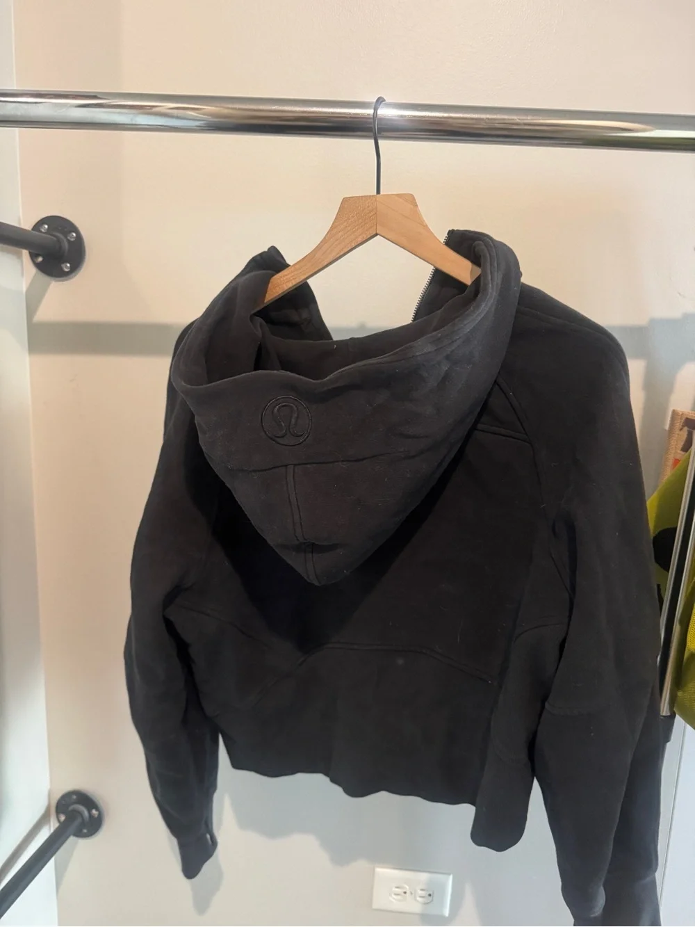 lululemon athletica cropped oversized scuba Black Full-Zip Hoodie